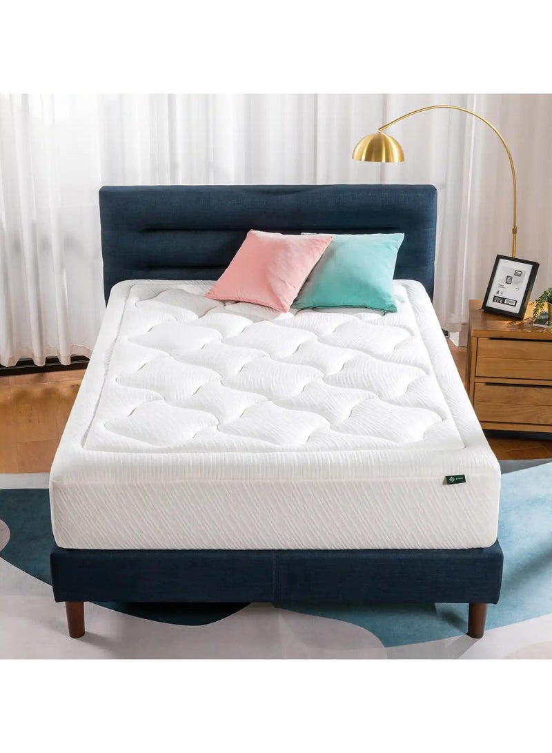 Zinus 30cm Cloud Memory Foam Mattress | Single Size | Pressure Relieving Design| OEKO-TEX®| CertiPUR-US® Certified| Mattress in a Box | Off-White | 200L x 90W x 30H CM | - Image 1